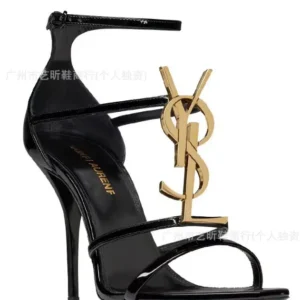 Designers summer new style with letter shape fashion women's shoes buckle high heels women fashion sexy sandals